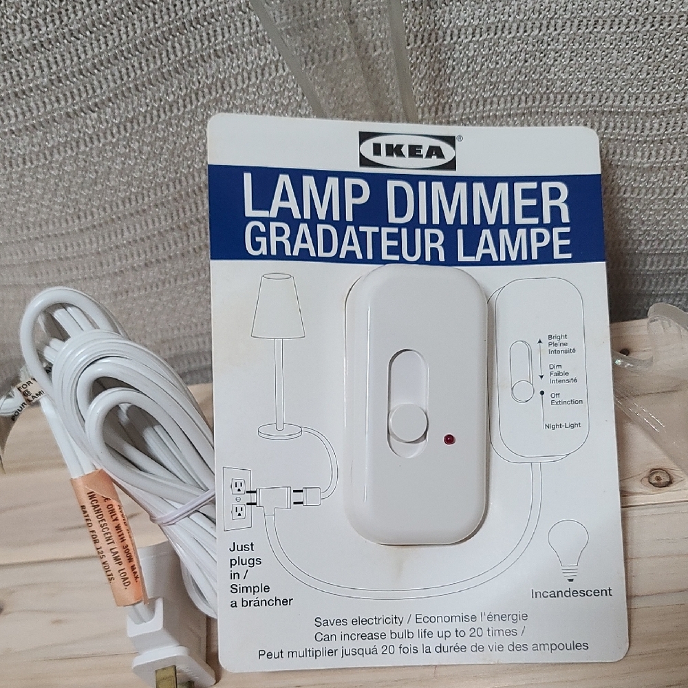 IKEA White Lamp Dimmer Switch NWT NIB